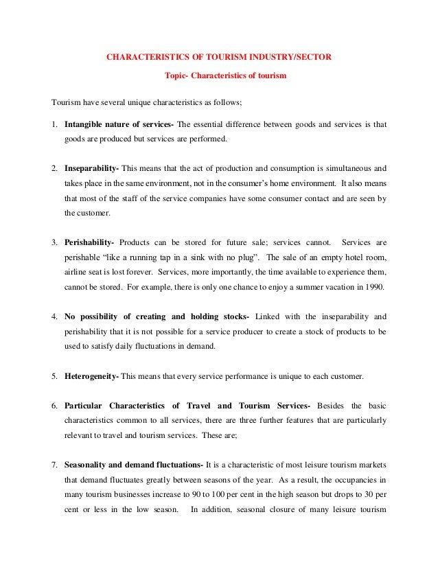 nature of hospitality industry tourism essay topics